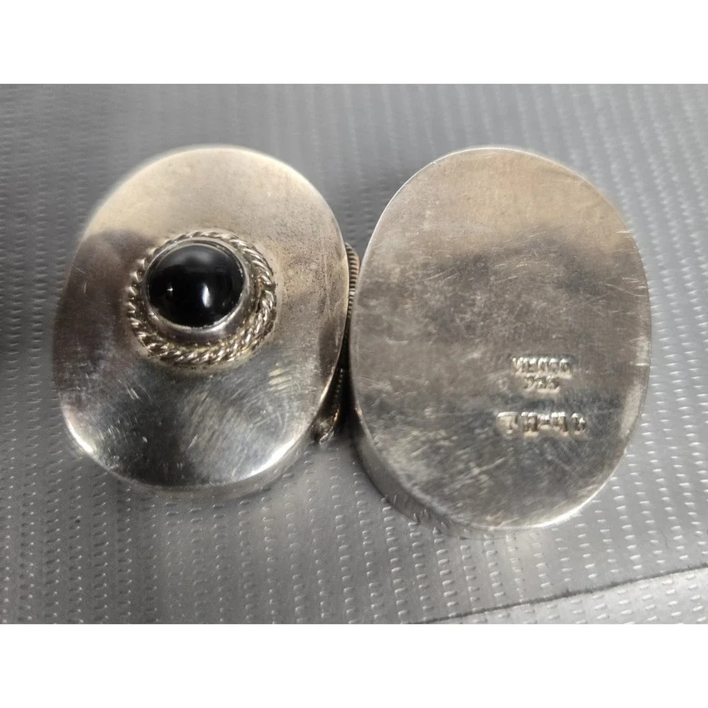Antique Mexican  Vintage Sterling Silver 1.5